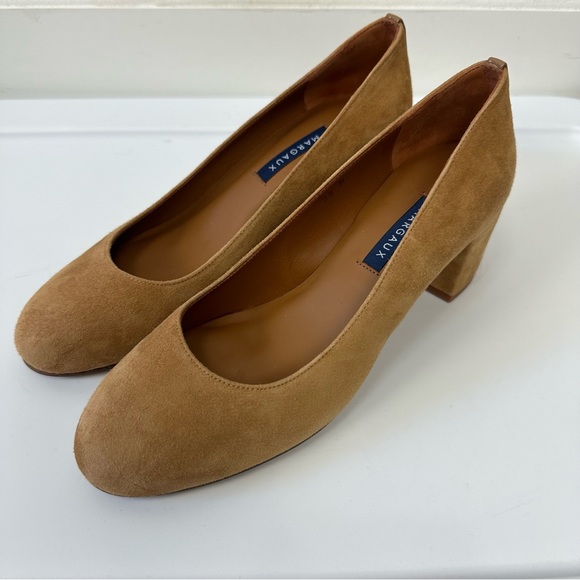 Margaux The Heel Suede Block Heel Pumps - Picture 3 of 12